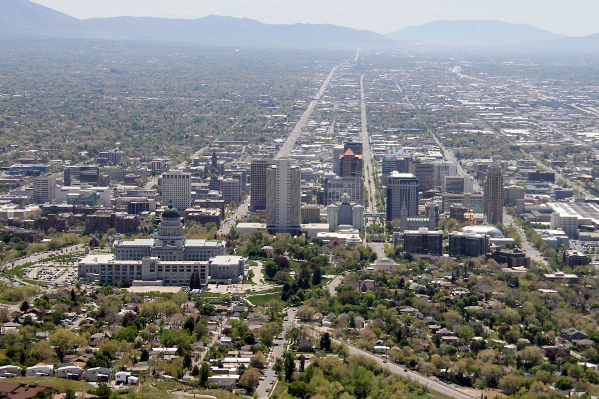 Long View of Salt Lake City, Utah